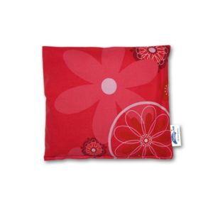 Kirschkernkissen groß | 23x26cm | 88 Retroblume rot