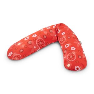 Das Original Theraline | Reine Baumwolle | 88 Retroblume rot