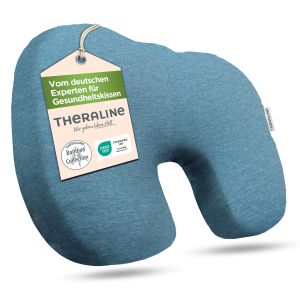 Orthopädisches Sitzkissen | Steißbeinkissen | Bamboo C. | 154 Melange blau-grau