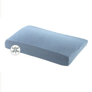 Das Kinderkopfkissen inkl. Bezug | Bamboo Collection | 154 Melange Blau-grau