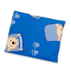 Kirschkernkissen groß | 23x26cm | 59 Footstepbär blau