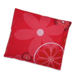 Kirschkernkissen groß | 23x26cm | 88 Retroblume rot