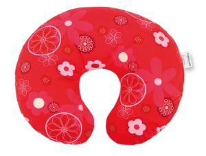 Wynnie Stillkissen | reine Baumwolle | 88 Retroblume rot